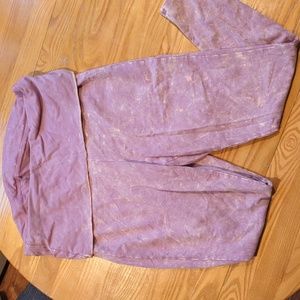 Torrid tyedye purple fold over waist band